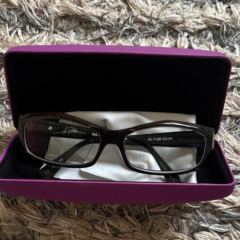 Stylish Black and Brown Glasses Frame by Alain Mikli, Limited Edition
